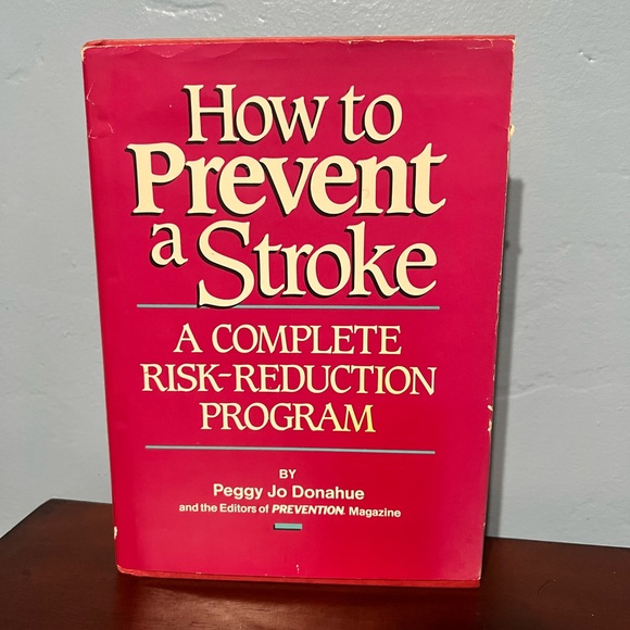 Accents How To Prevent A Stroke Peggy Jo Donahue 1989 Hardcover Book Accents how to prevent a stroke peggy jo donahue 1989 hardcover book